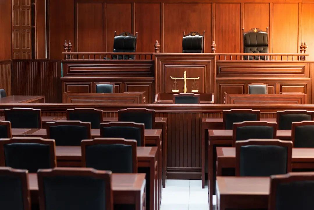 empty courtroom